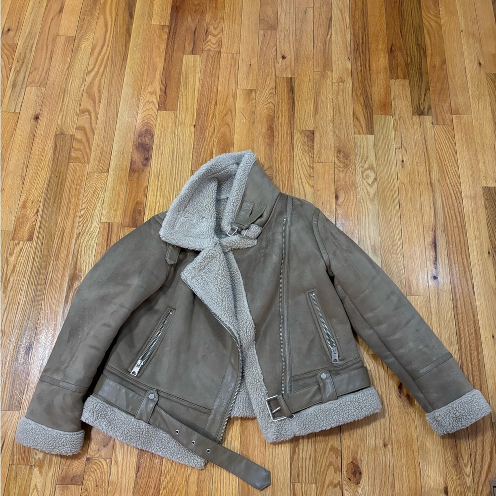 Tan Shearling Jacket